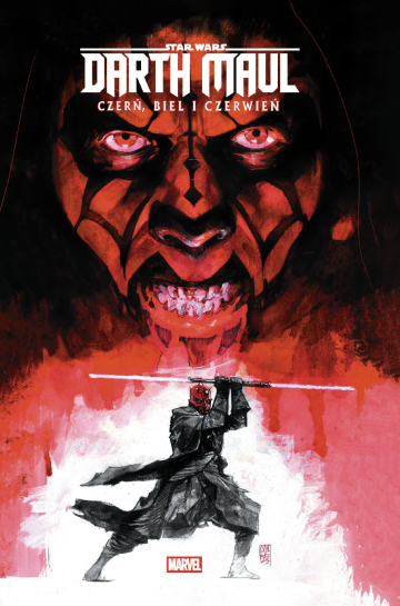 Darth Maul - Czerń, biel i czerwień okładka